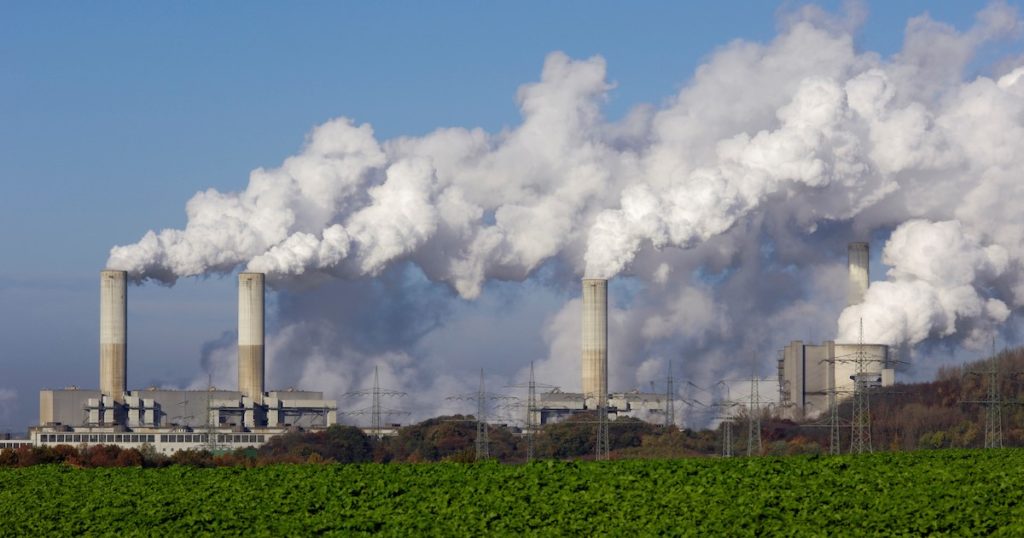 Smoke emission from large factories